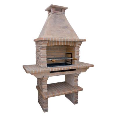 Mediterrani Stone BBQ With Side Tables